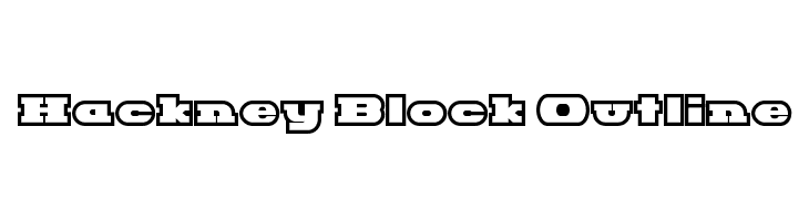 Hackney Block Outline  لخطوط تنزيل