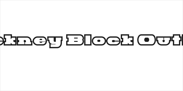 Hackney Block Outline Logo