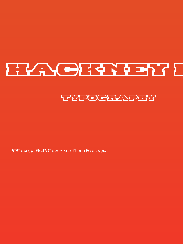 Hackney Block Outline Poster