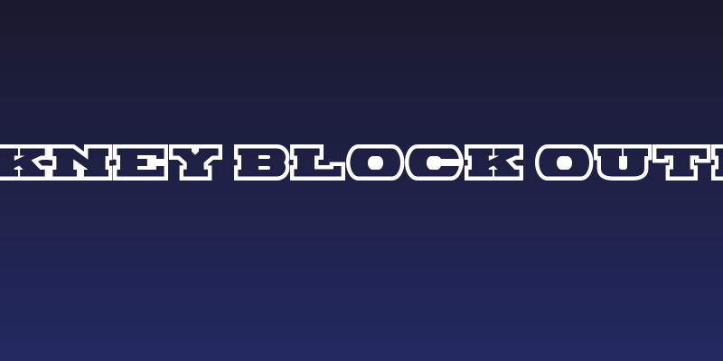 Hackney Block Outline Social Header