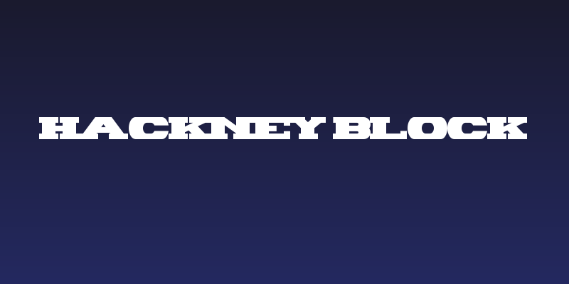 Hackney Block Social Header