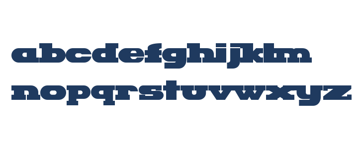 Hackney Block Lowercase