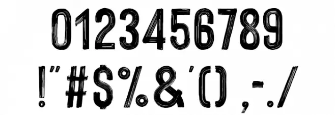 Hackney Personal Use Only Font OTHER CHARS