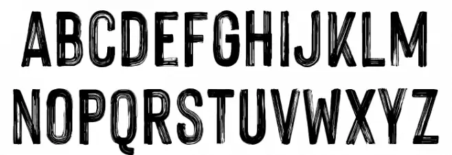 Hackney Personal Use Only Schriftart Kleinbuchstaben