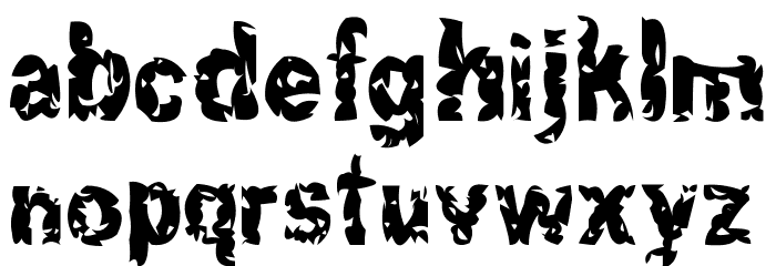 Hacknslash Font LOWERCASE
