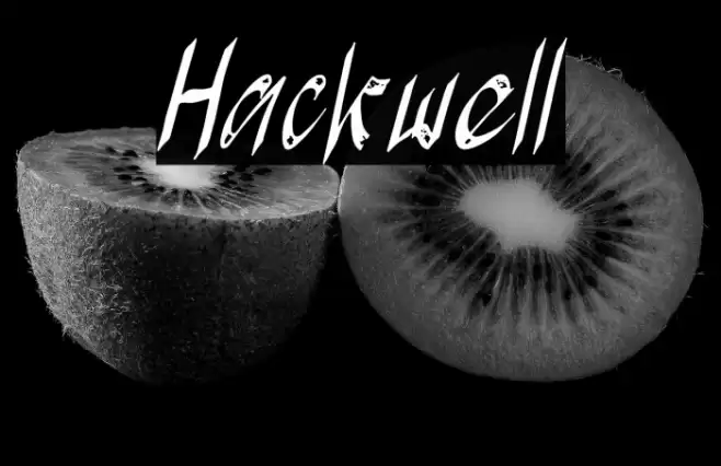 Hackwell Font examples