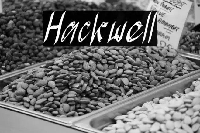 Hackwell Font examples