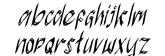 Hackwell Font LOWERCASE