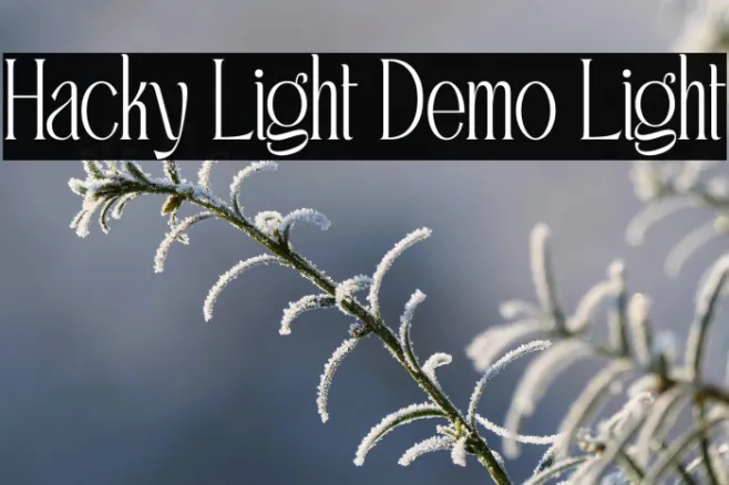 Hacky Light Demo Light Example 1