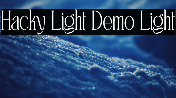 Hacky Light Demo Light Example 3