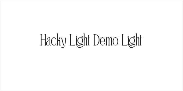 Hacky Light Demo Light Logo