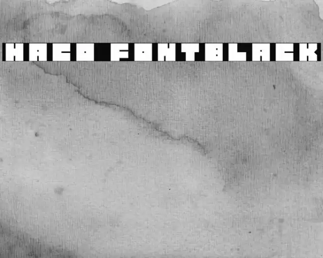 Haco Font-Black Font examples