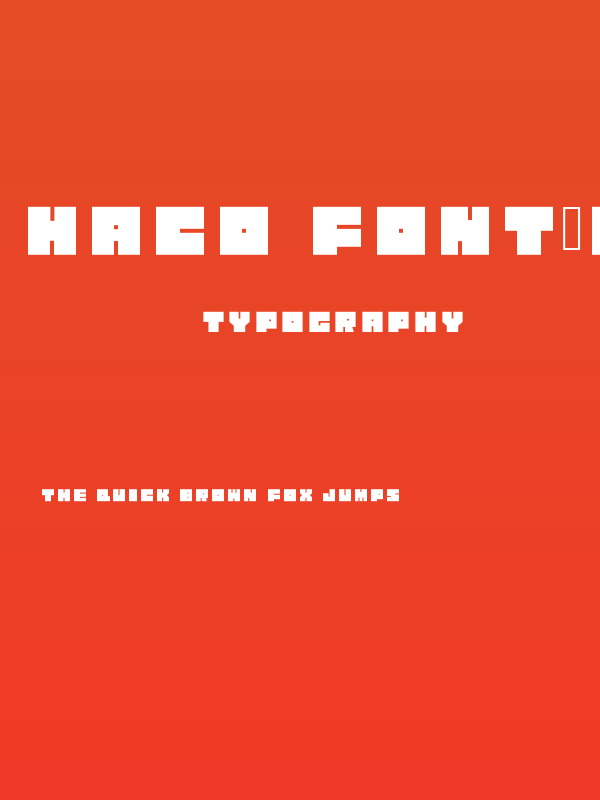 Haco Font-Black Poster