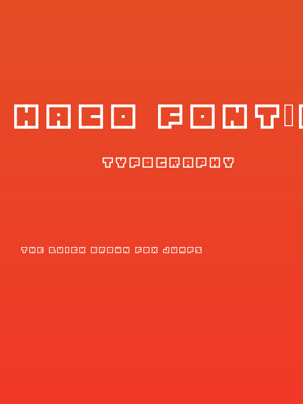 Haco Font-Bold Poster