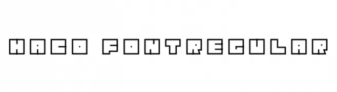 Haco Font-Regular  baixar fontes gratis
