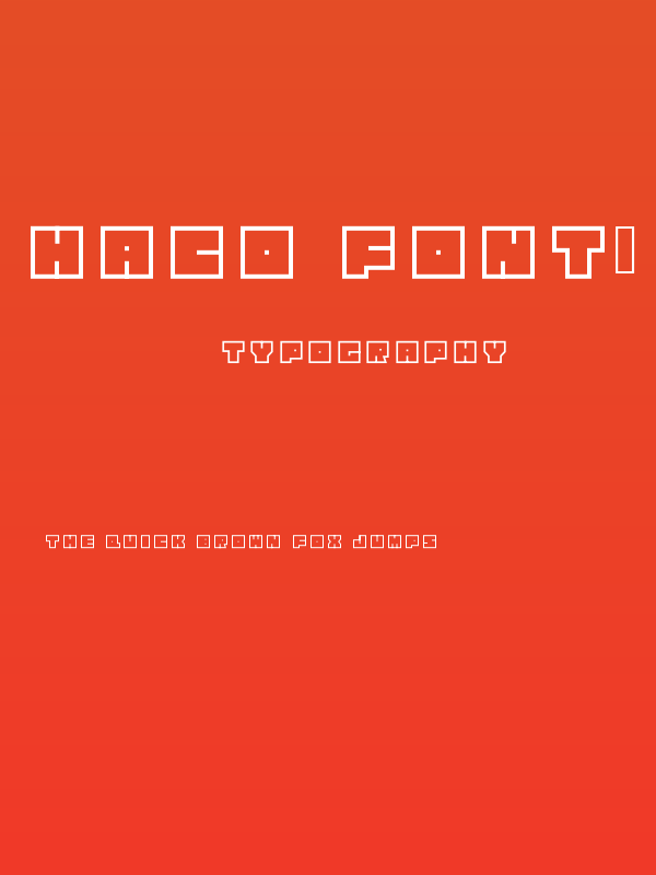 Haco Font-Regular Poster