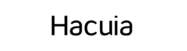 Hacuia  नि: शुल्क फ़ॉन्ट्स डाउनलोड