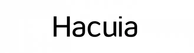 Hacuia  font caratteri gratis