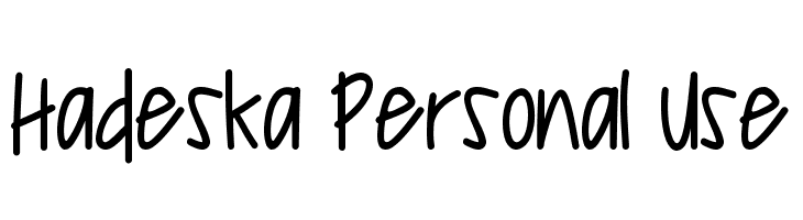 Hadeska Personal Use  Fuentes Gratis Descargar