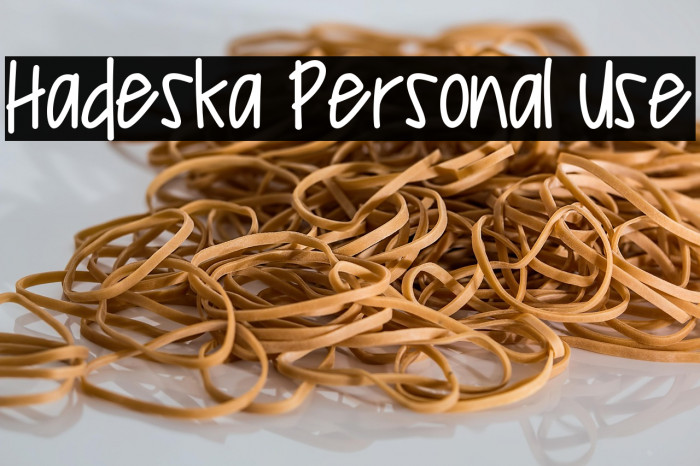 Hadeska Personal Use Example 3