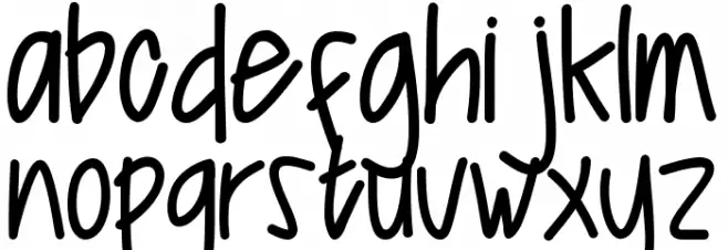 Hadeska Personal Use Font LOWERCASE