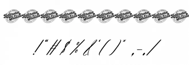 Hadinesta Blarfhine DEMO VERSIO Italic Caratteri ALTRI CARATTERI