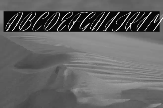 Hadinesta Blarfhine DEMO VERSIO Italic Caratteri examples