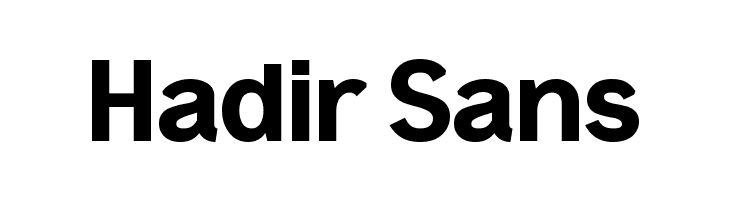 Hadir Sans  フリーフォントのダウンロード