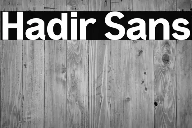 Hadir Sans Font examples