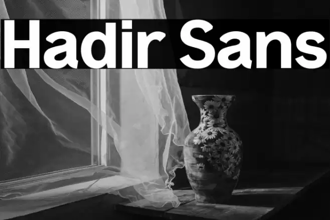 Hadir Sans Font examples