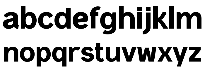 Hadir Sans Font LOWERCASE
