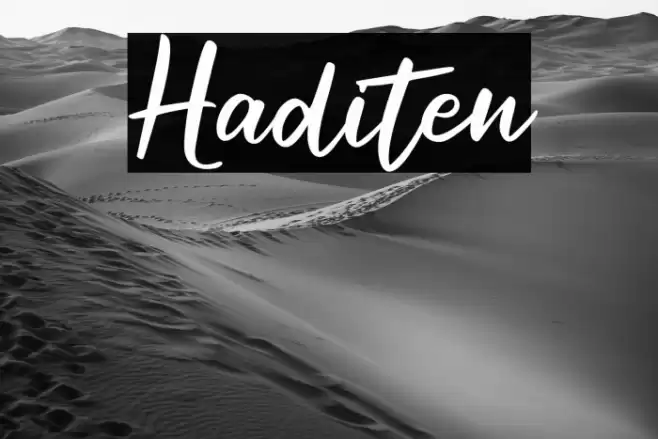 Haditen Font examples