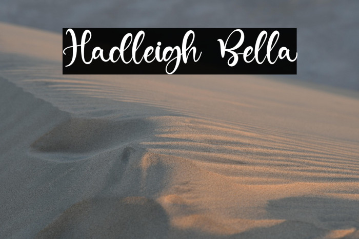 Hadleigh Bella Example 1