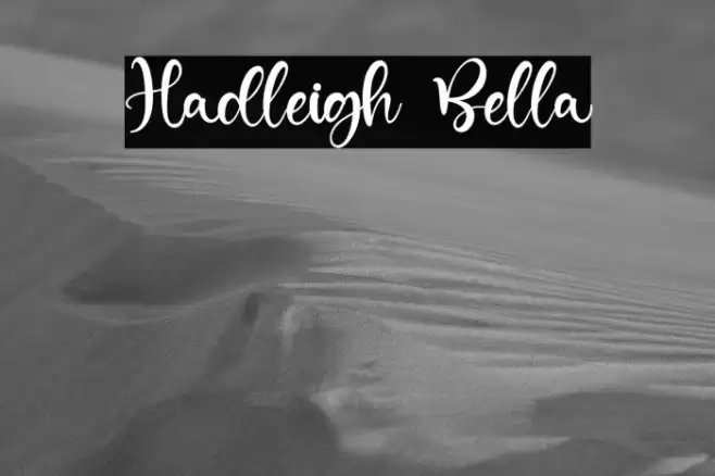 Hadleigh Bella Font examples