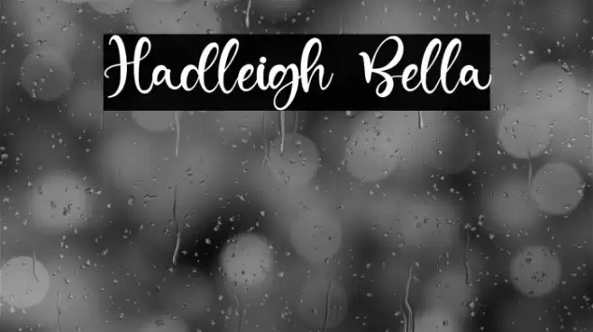 Hadleigh Bella Font examples