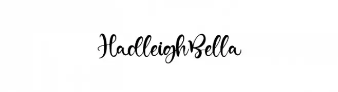 HadleighBella  नि: शुल्क फ़ॉन्ट्स डाउनलोड