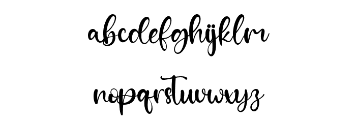 HadleighBella Font LOWERCASE