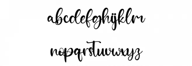 HadleighBella फ़ॉन्ट लोअरकेस
