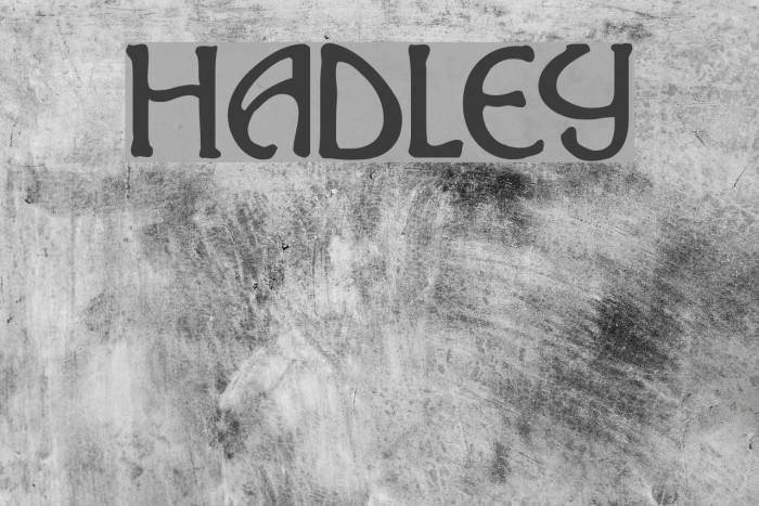 Hadley Font examples