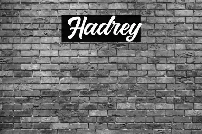 Hadrey Font examples