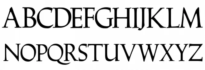 Hadrianus Demo Schriftart Groß