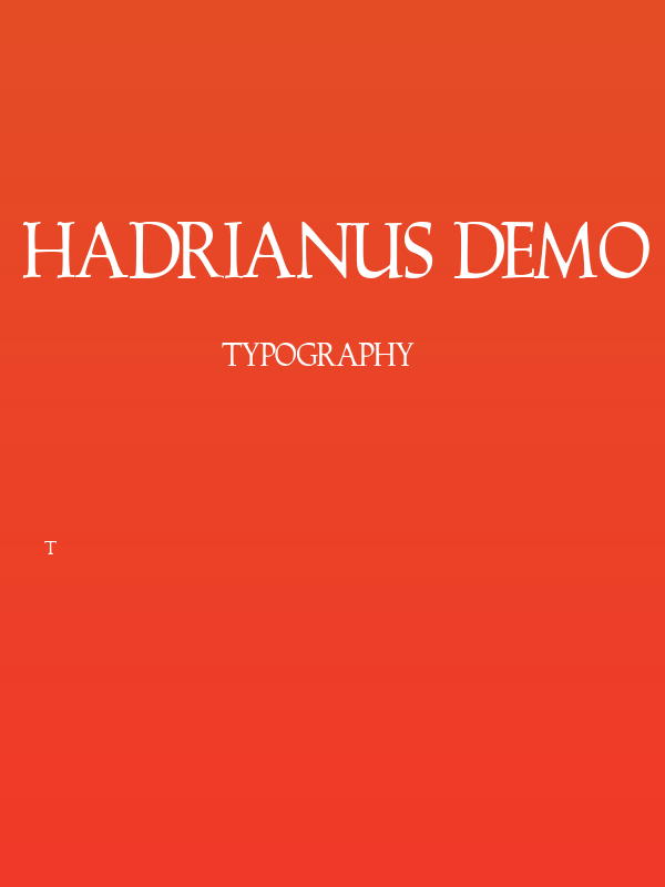 Hadrianus Demo Poster
