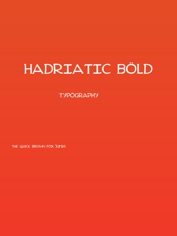 Hadriatic Bold Poster