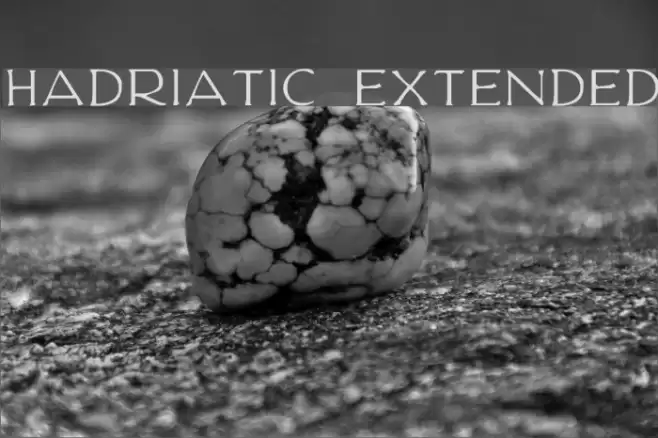 Hadriatic Extended Font examples
