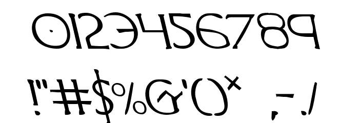 Hadriatic Leftalic Font OTHER CHARS