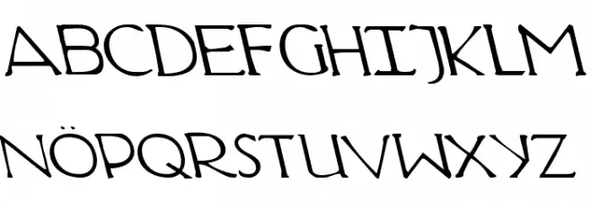 Hadriatic Leftalic Шрифта ВЕРХНИЙ