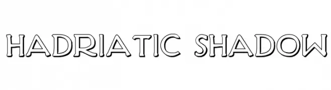 Hadriatic Shadow  Frei Schriftart Herunterladen