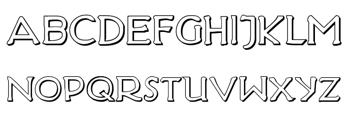 Hadriatic Shadow Font Litere mici