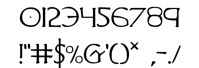 Hadriatic Font OTHER CHARS