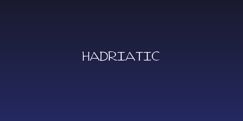 Hadriatic Social Header